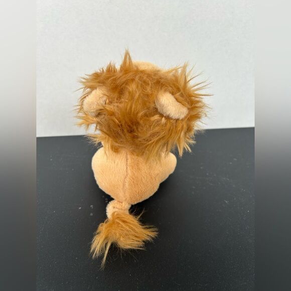 Tan and White Plush Stuffed Lion Toy with Kawaii Features - Picture 3 of 5